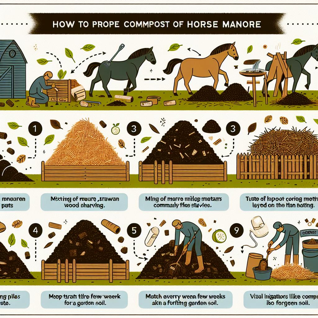 Jak správně kompostovat koňský hnůj