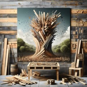 Kam vyhodit dřevo: Dřevěná revoluce – proměňte odpad v umělecké dílo!