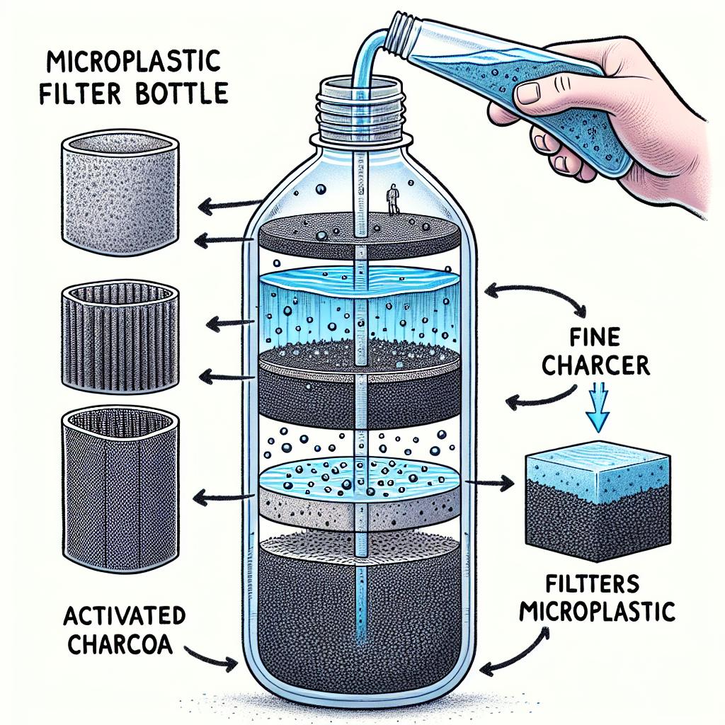 Jak funguje filtrační láhev na mikroplasty