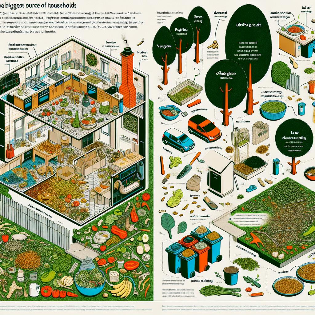 Největší zdroje bioodpadu v domácnostech