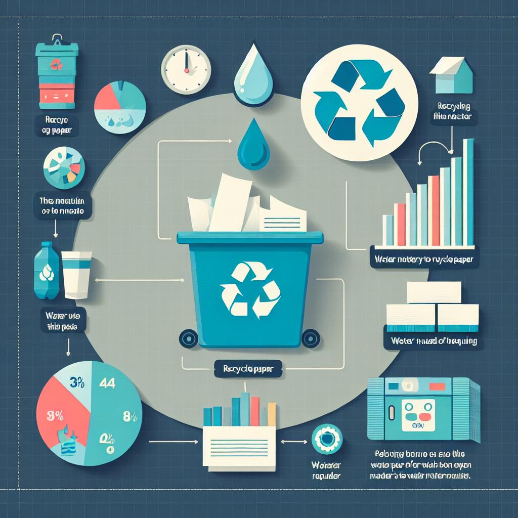 Kolik vody opravdu potřebujeme na recyklaci papíru