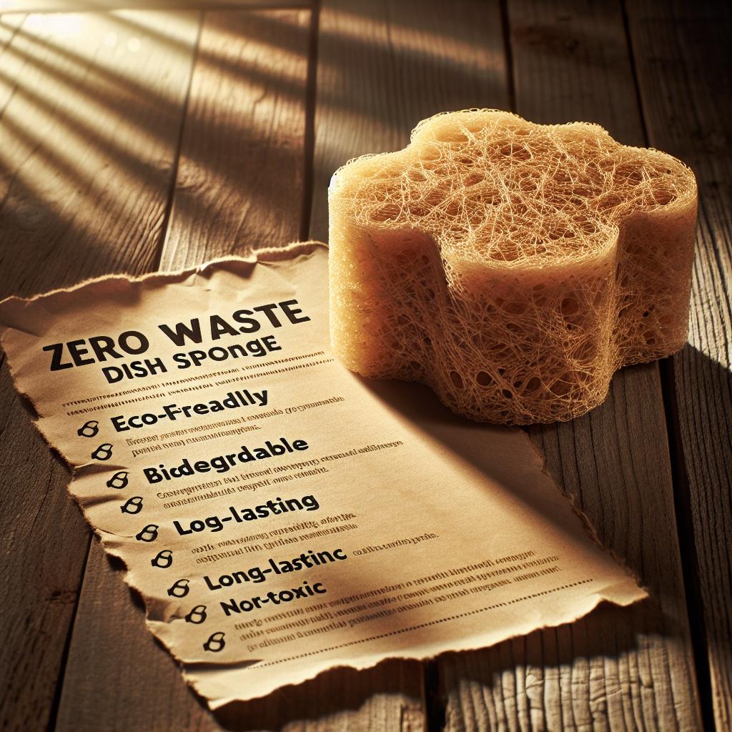 Zero waste houbička na nádobí a její výhody